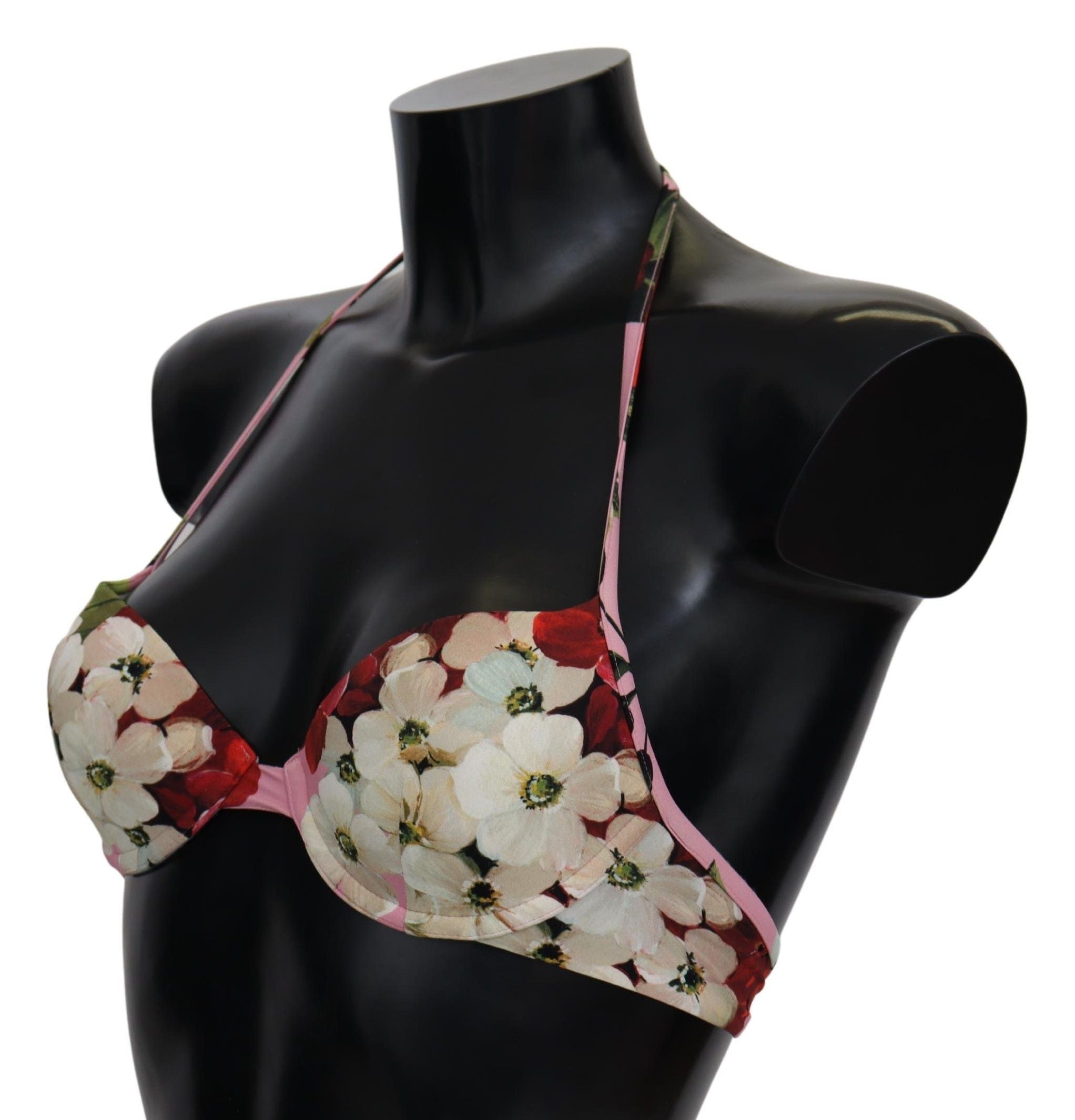 Dolce & Gabbana Floral Elegance Swimwear Top