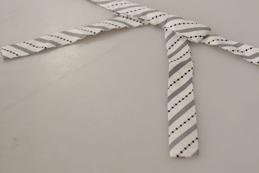 Dolce & Gabbana Chic Polka Dot Silk Bow Tie