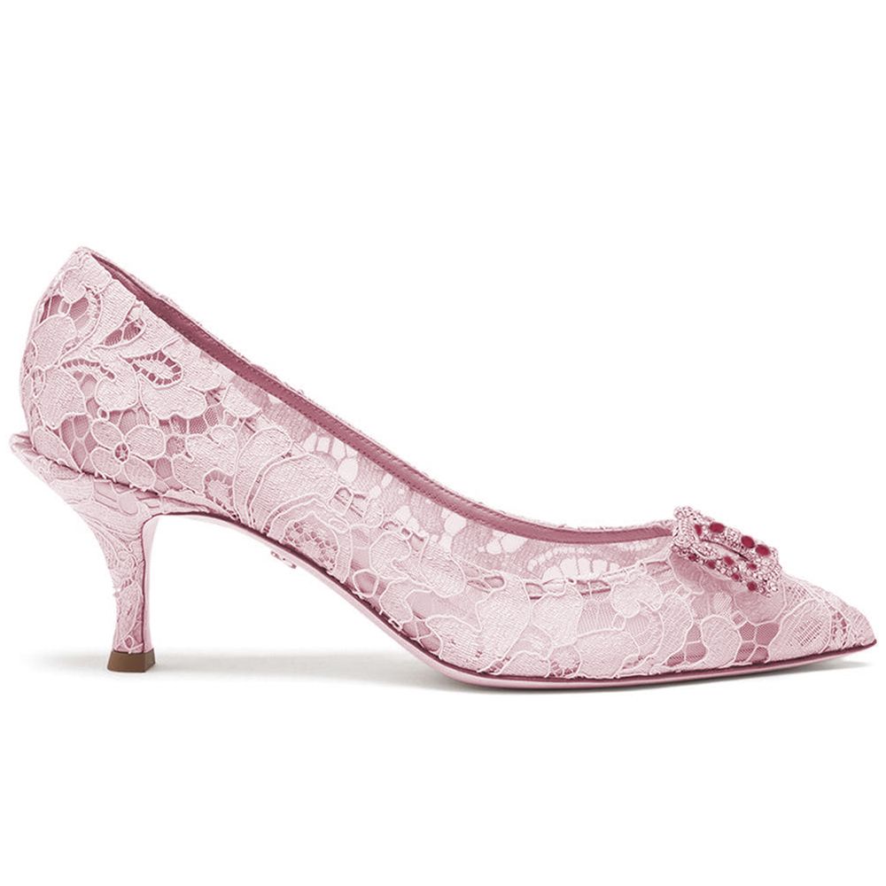 Dolce & Gabbana Pink Viscose Women Pump