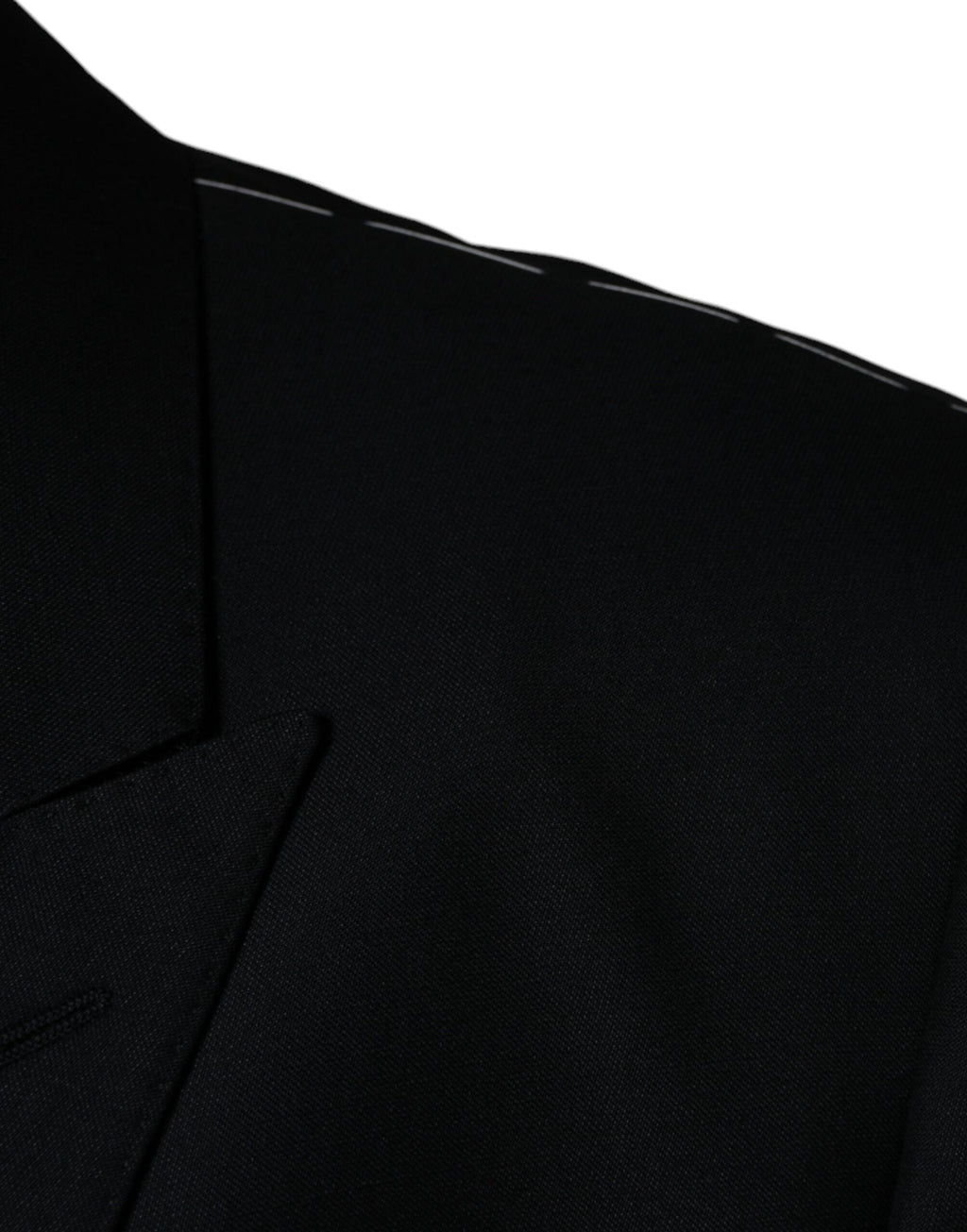 Dolce & Gabbana Black Wool Single Breasted Men Coat Blazer