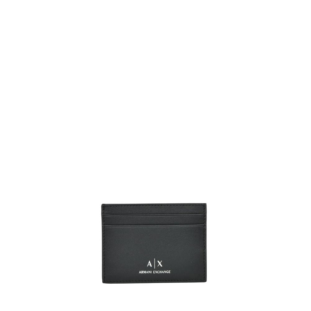 Armani Exchange Black Leather Cardholder