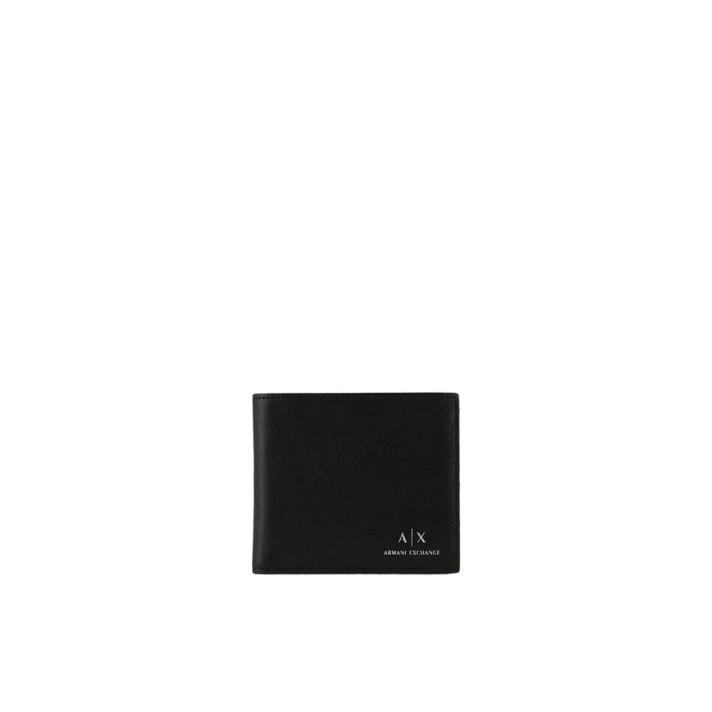 Armani Exchange Black Leather Cardholder