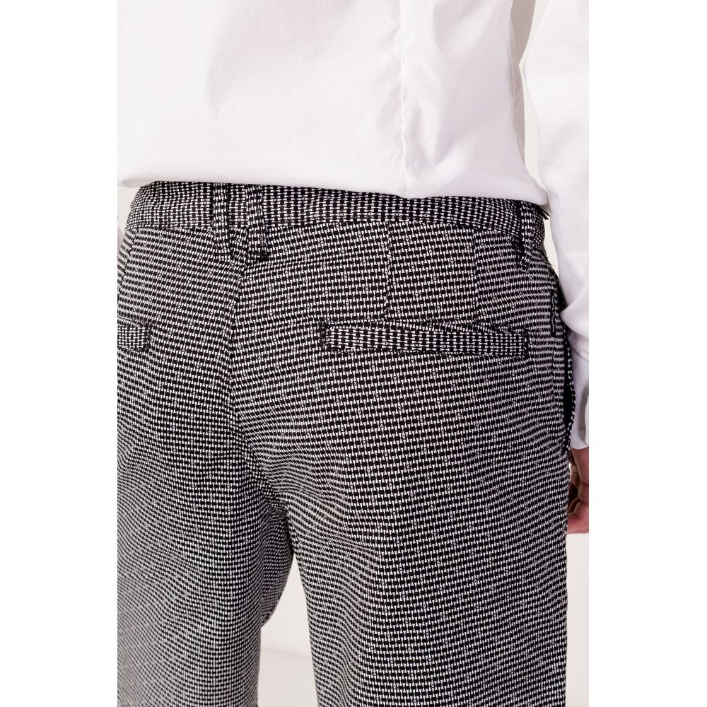 Armani Exchange Black And White Cotton Bermuda