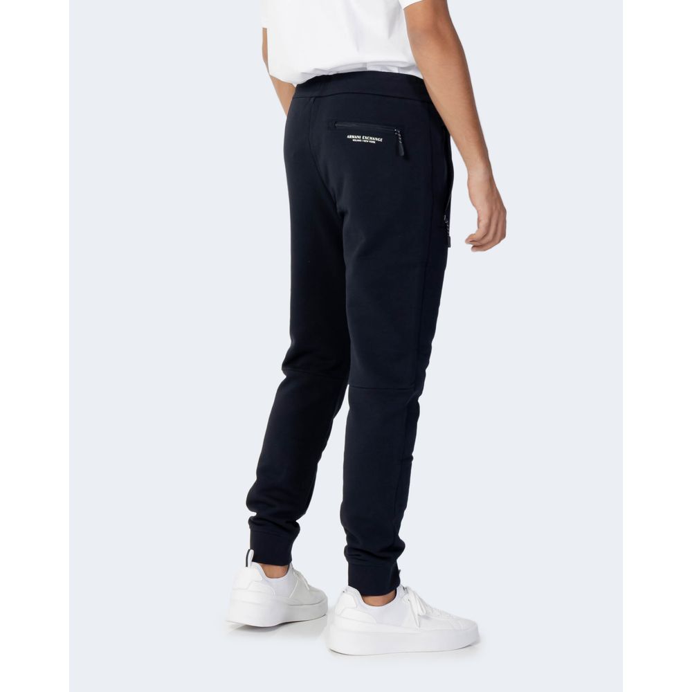 Armani Exchange Blue Cotton Joggers (Workout Pants)
