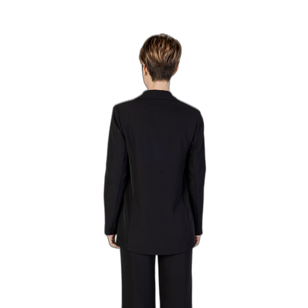 Sandro Ferrone Black Polyester Blazer