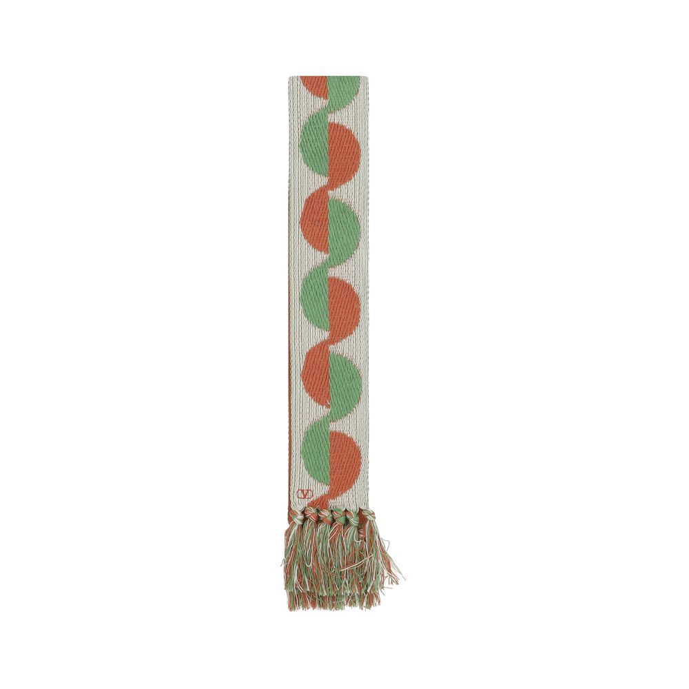 Valentino Garavani Geometric jacquard pattern Scarf