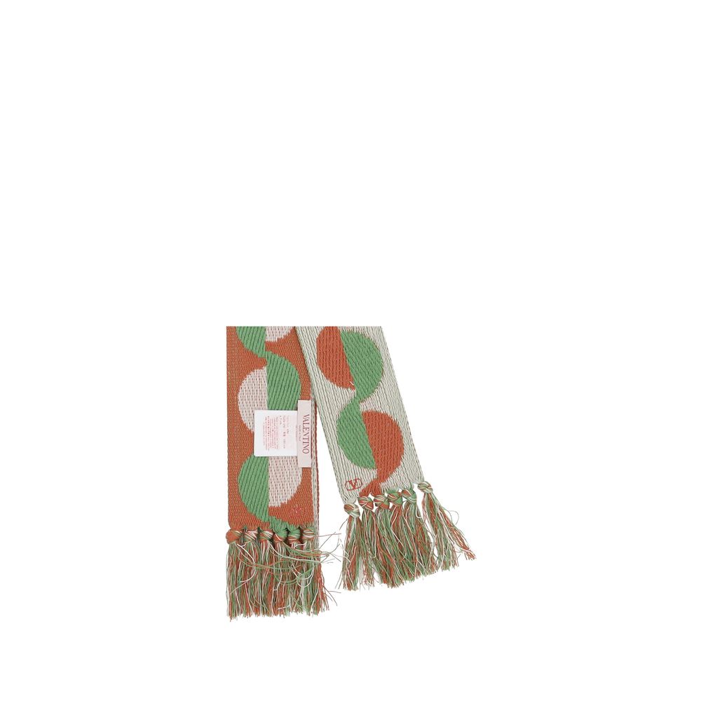 Valentino Garavani Geometric jacquard pattern Scarf