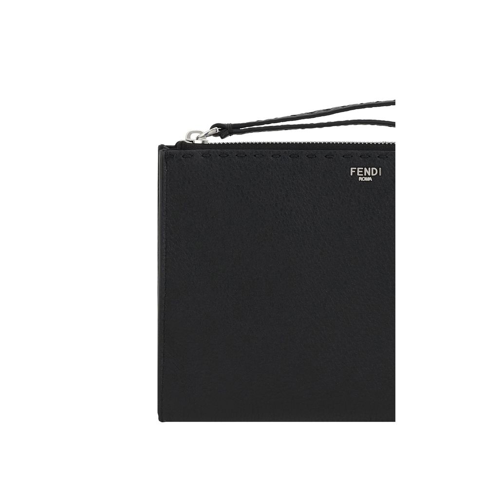 Fendi Leather Pouch Bag