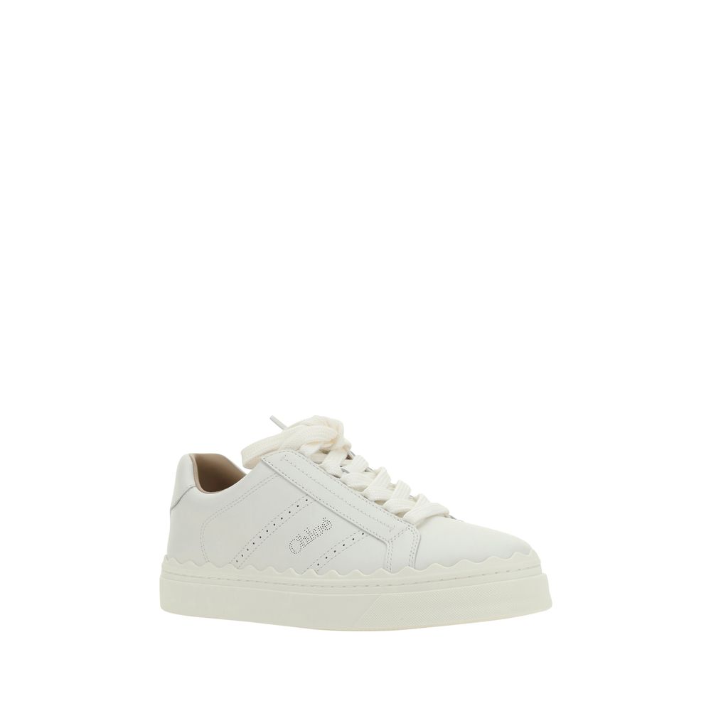 Chloé White Leather Sneakers