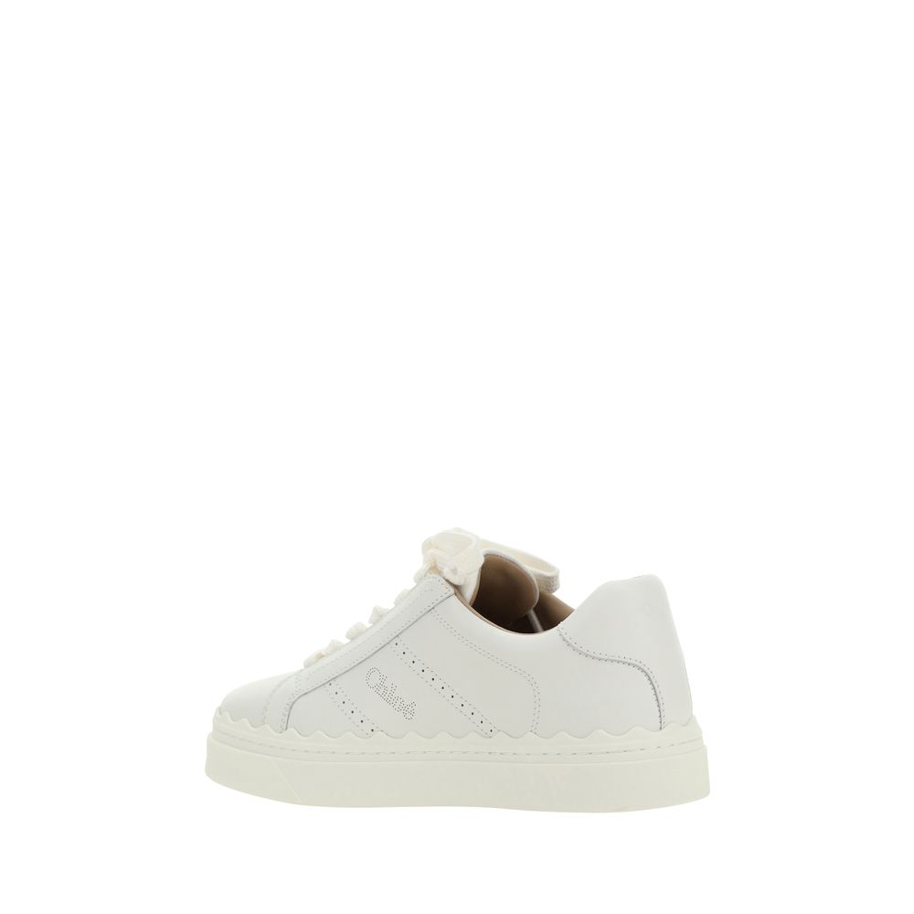 Chloé White Leather Sneakers