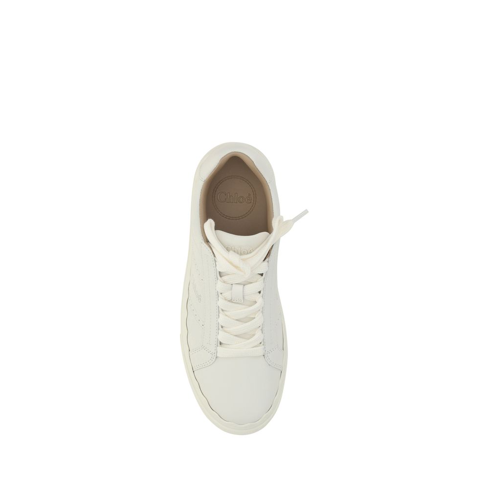 Chloé White Leather Sneakers