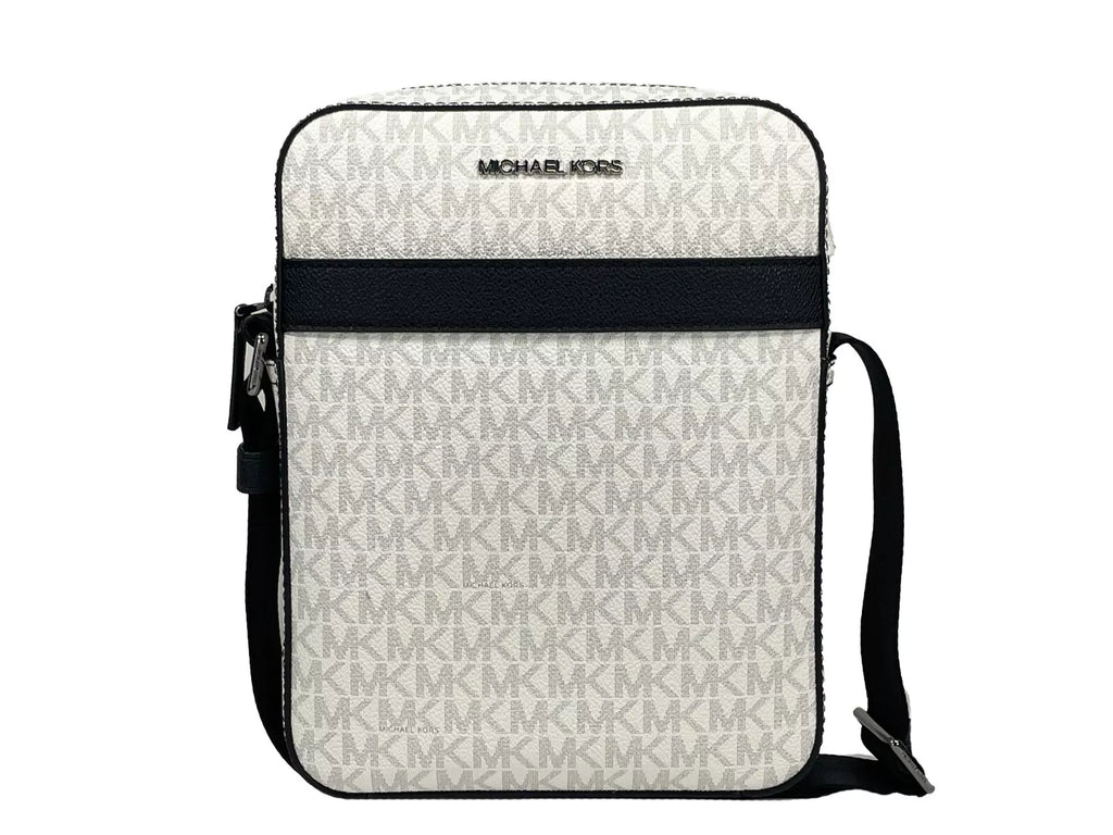 Michael Kors Cooper Medium Flight Crossbody Bag White