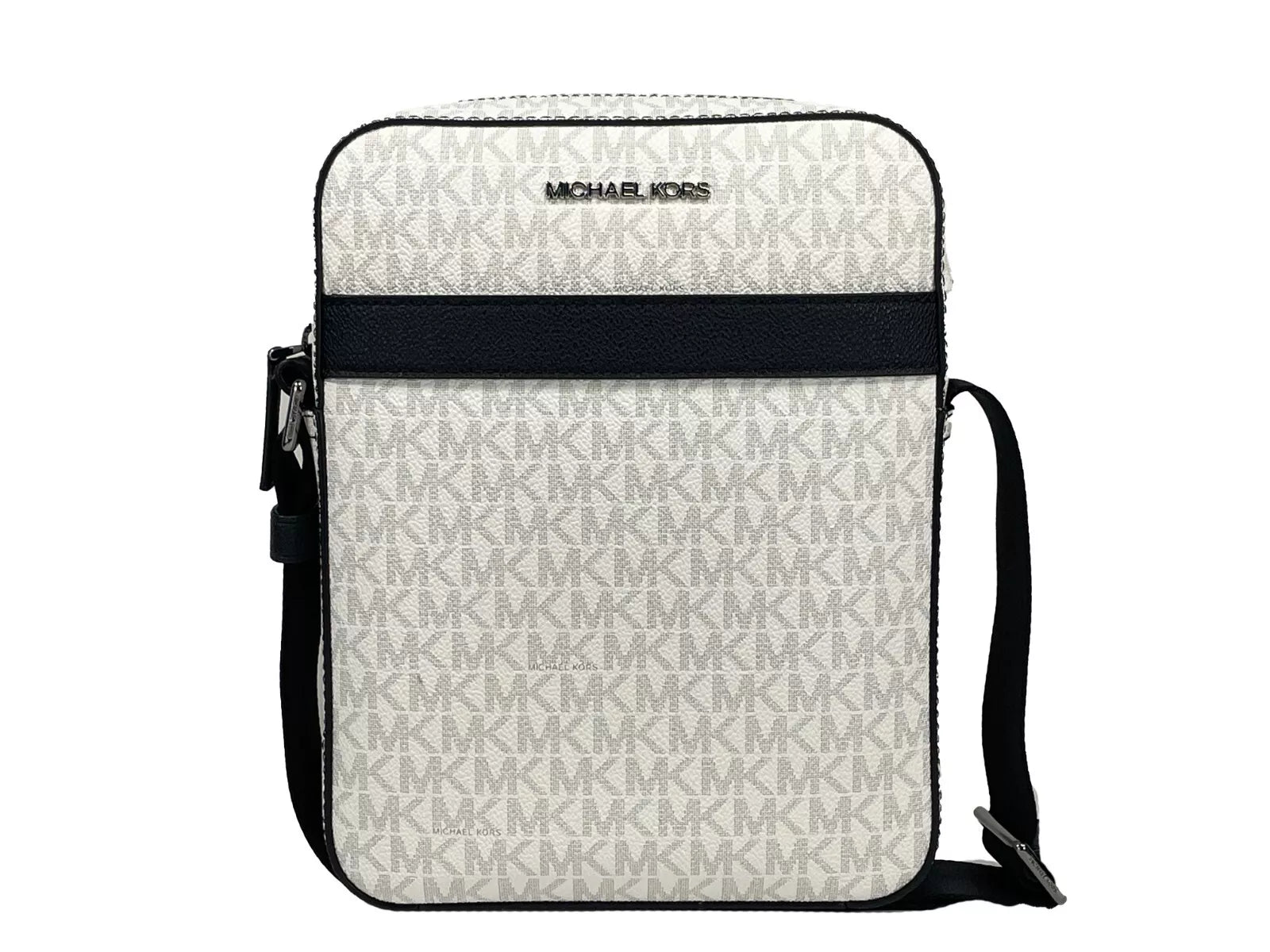 Michael Kors Cooper Medium Flight Crossbody Bag White