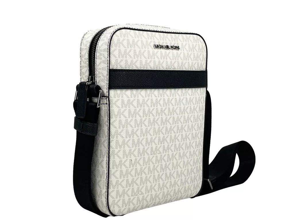 Michael Kors Cooper Medium Flight Crossbody Bag White