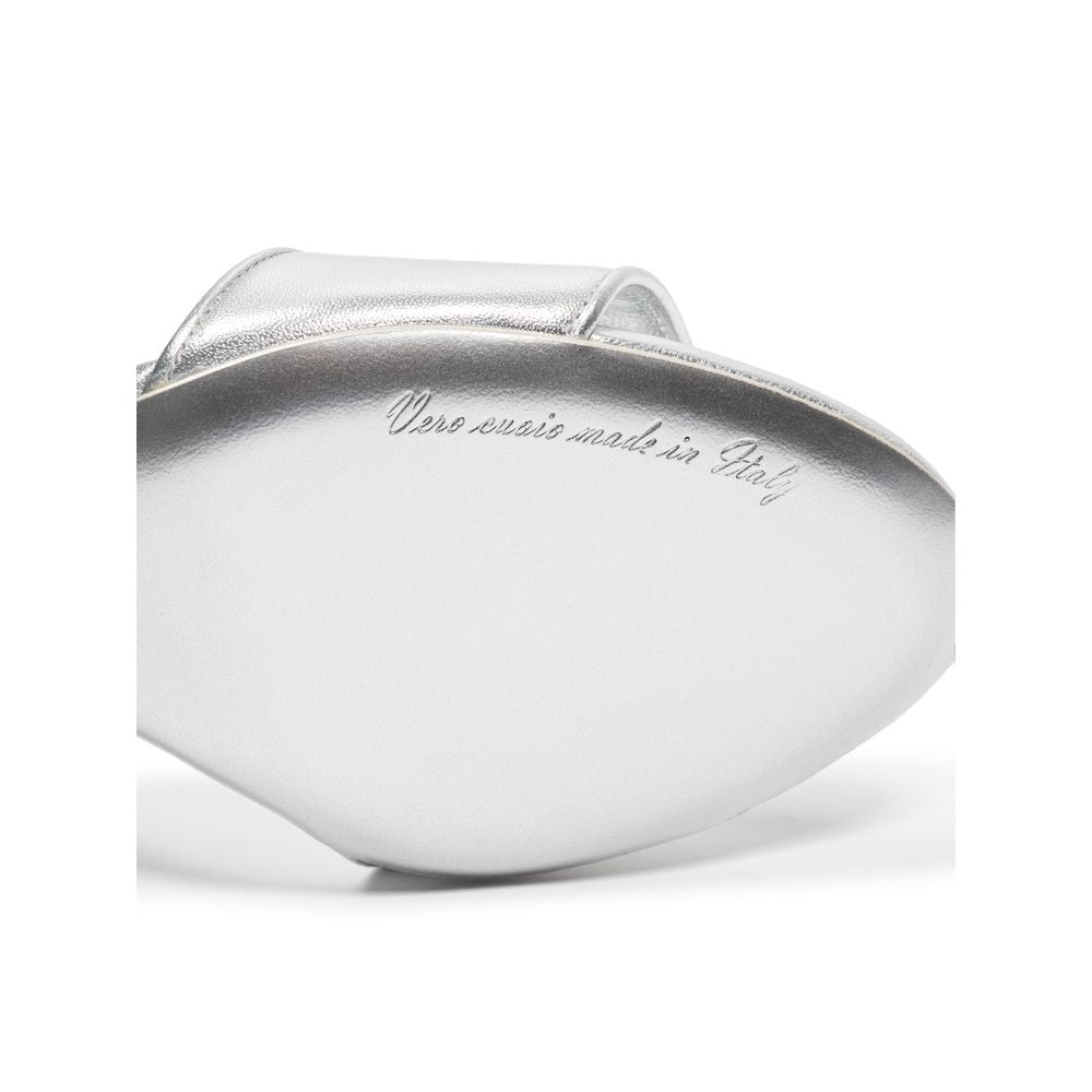 Dolce & Gabbana Gray Leather Sandal