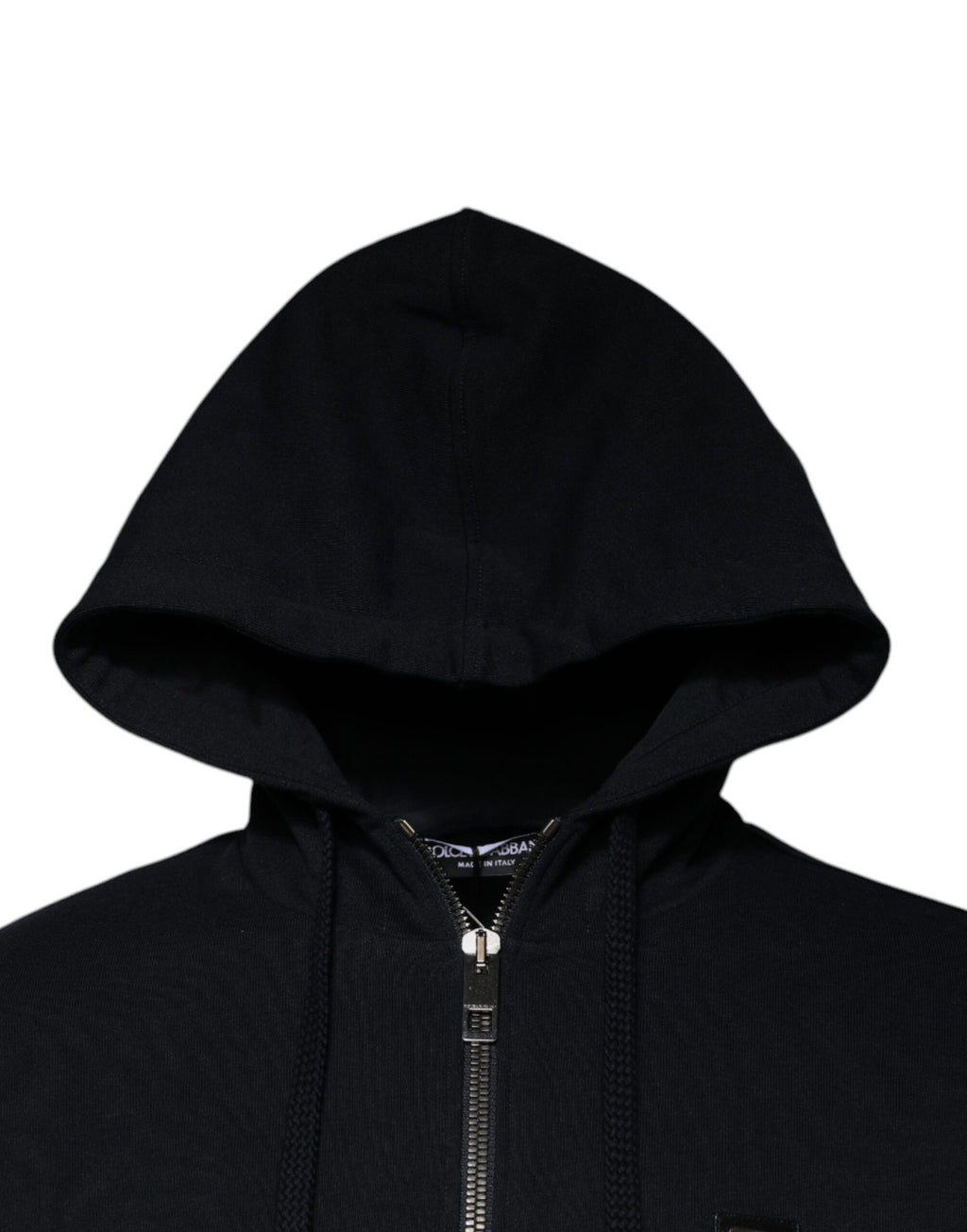 Dolce & Gabbana Blue Logo Full Zip Hooded Sweatshirt Sweater