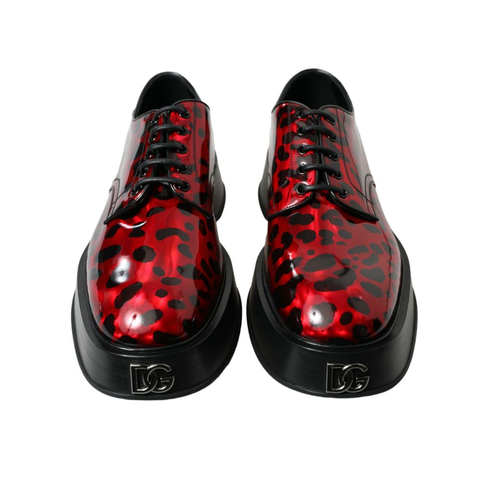 Dolce & Gabbana Red Calfskin Formal
