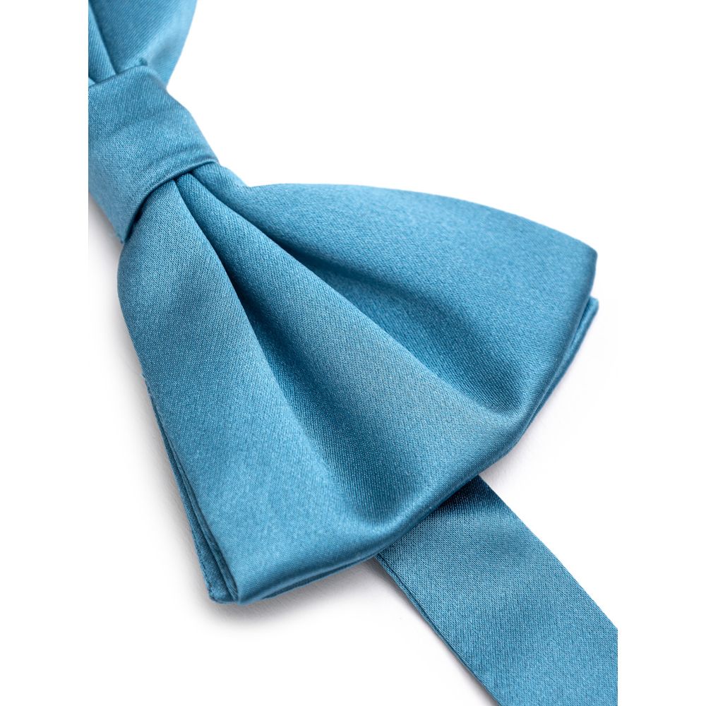 Dolce & Gabbana Blue Silk Bowty