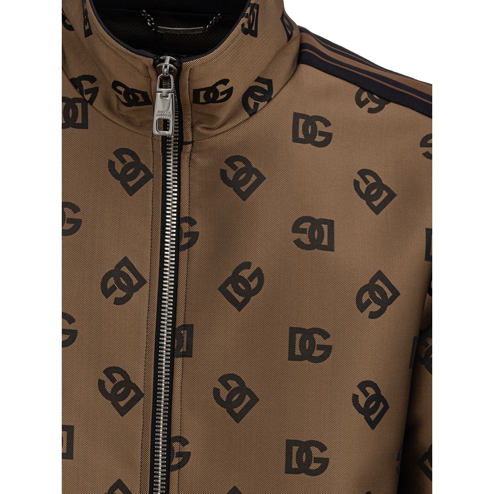 Dolce & Gabbana Bronze Polyester Jackets & Coat