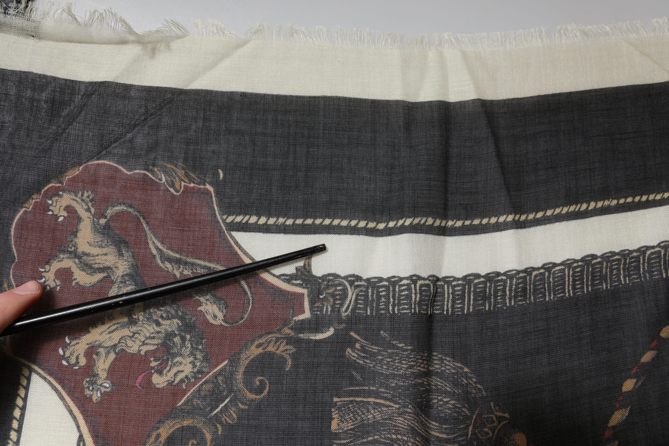 Dolce & Gabbana Multicolor Printed Cashmere Foulard Scarf