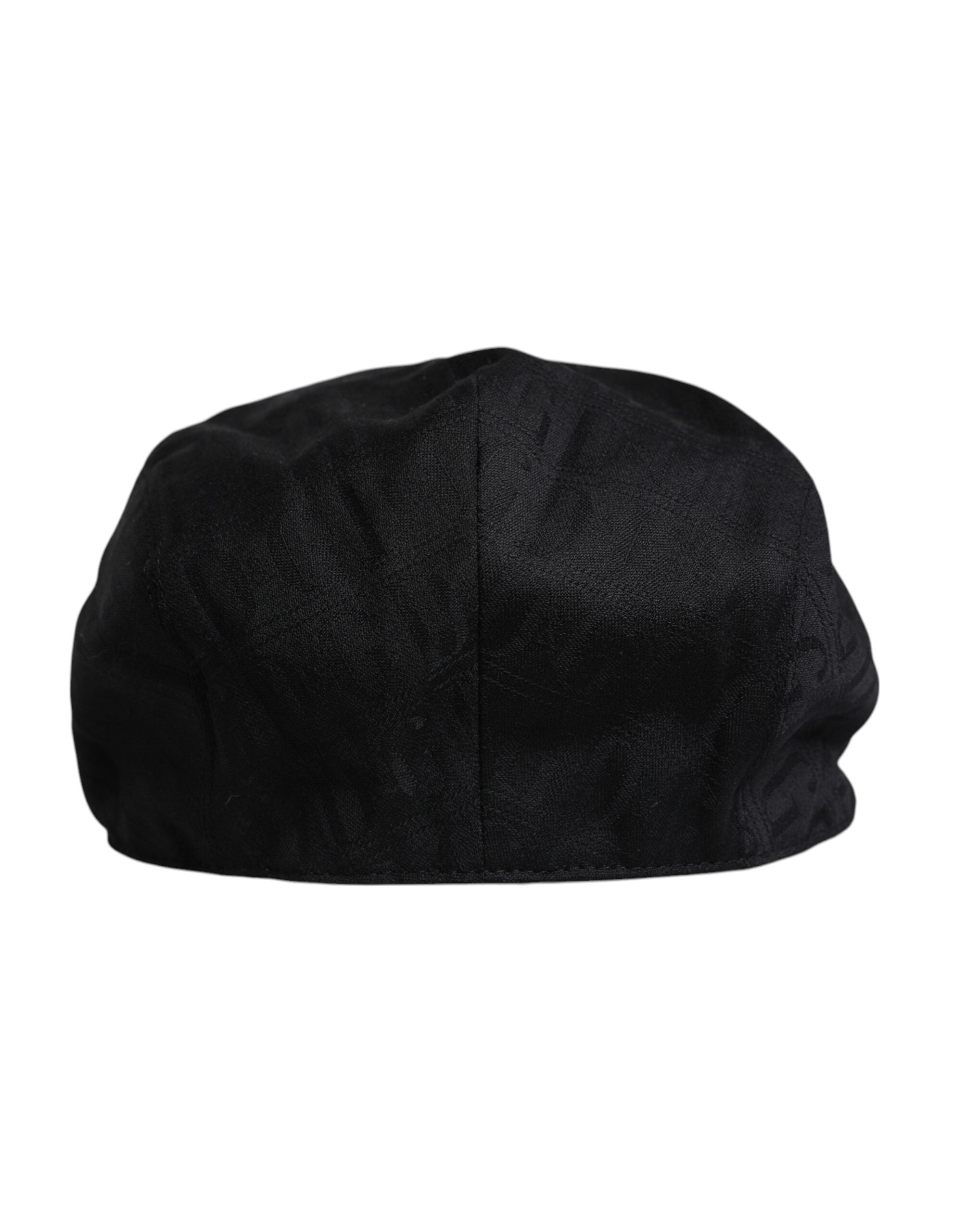 Dolce & Gabbana Black Wool Newsboy Capello Cabbie Hat
