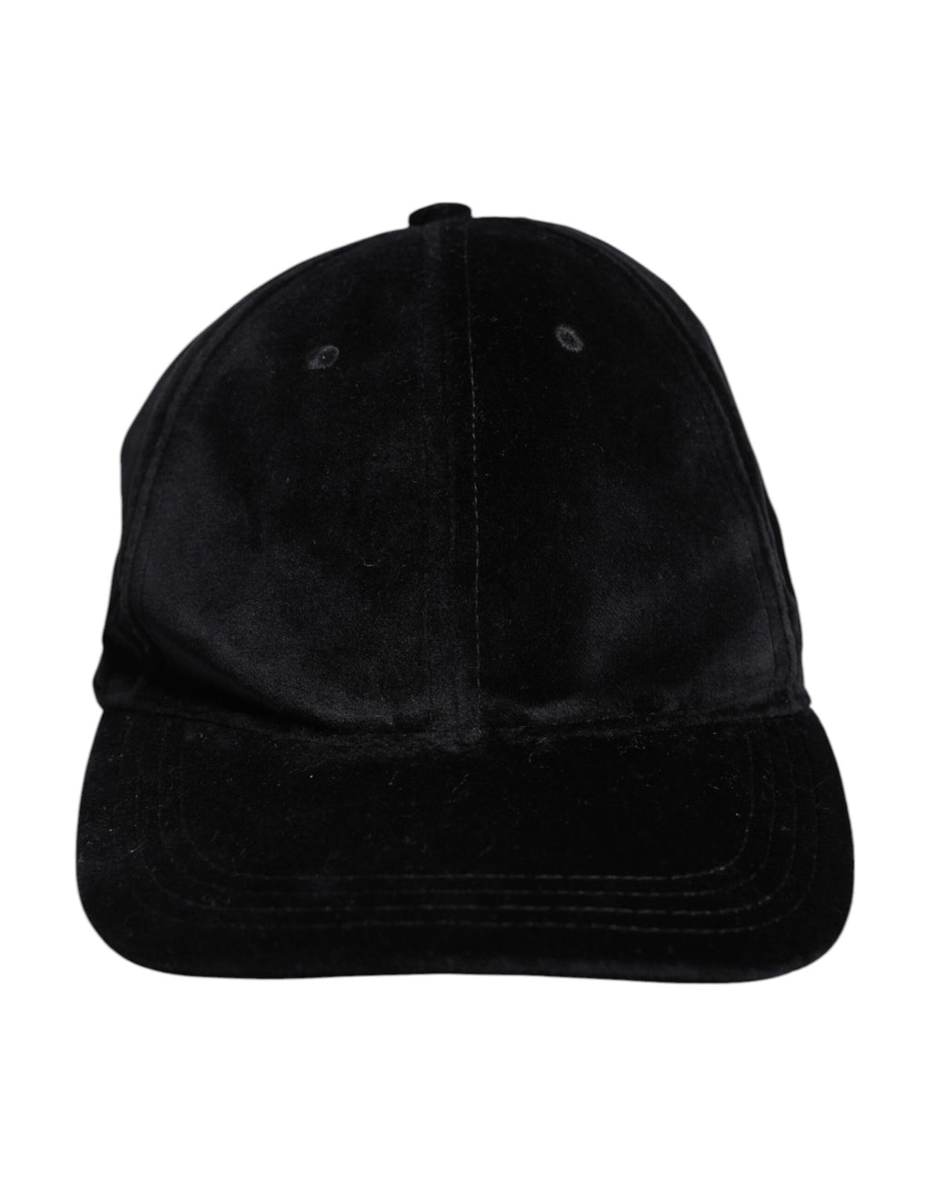 Dolce & Gabbana Black Cotton 6 Panels Baseball Cap
