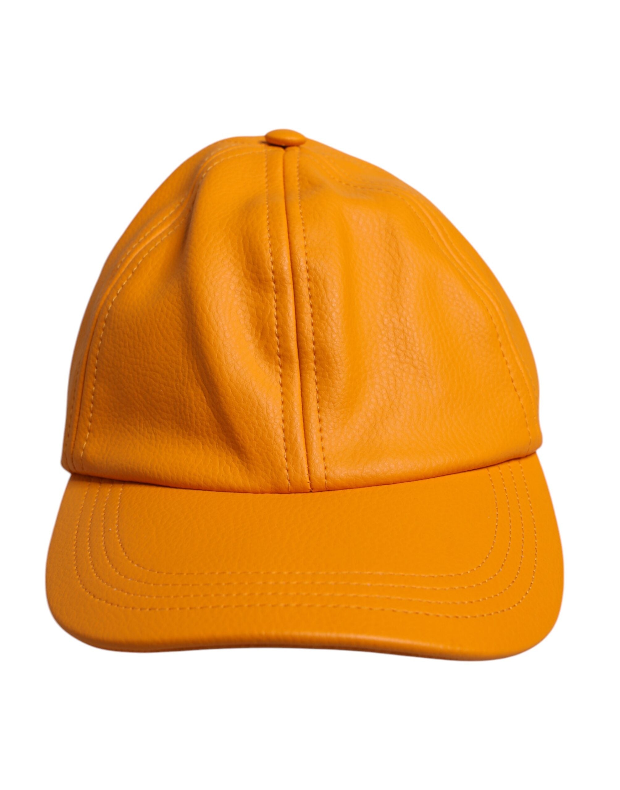 Dolce & Gabbana Orange Cotton 6 Panels Baseball Cap