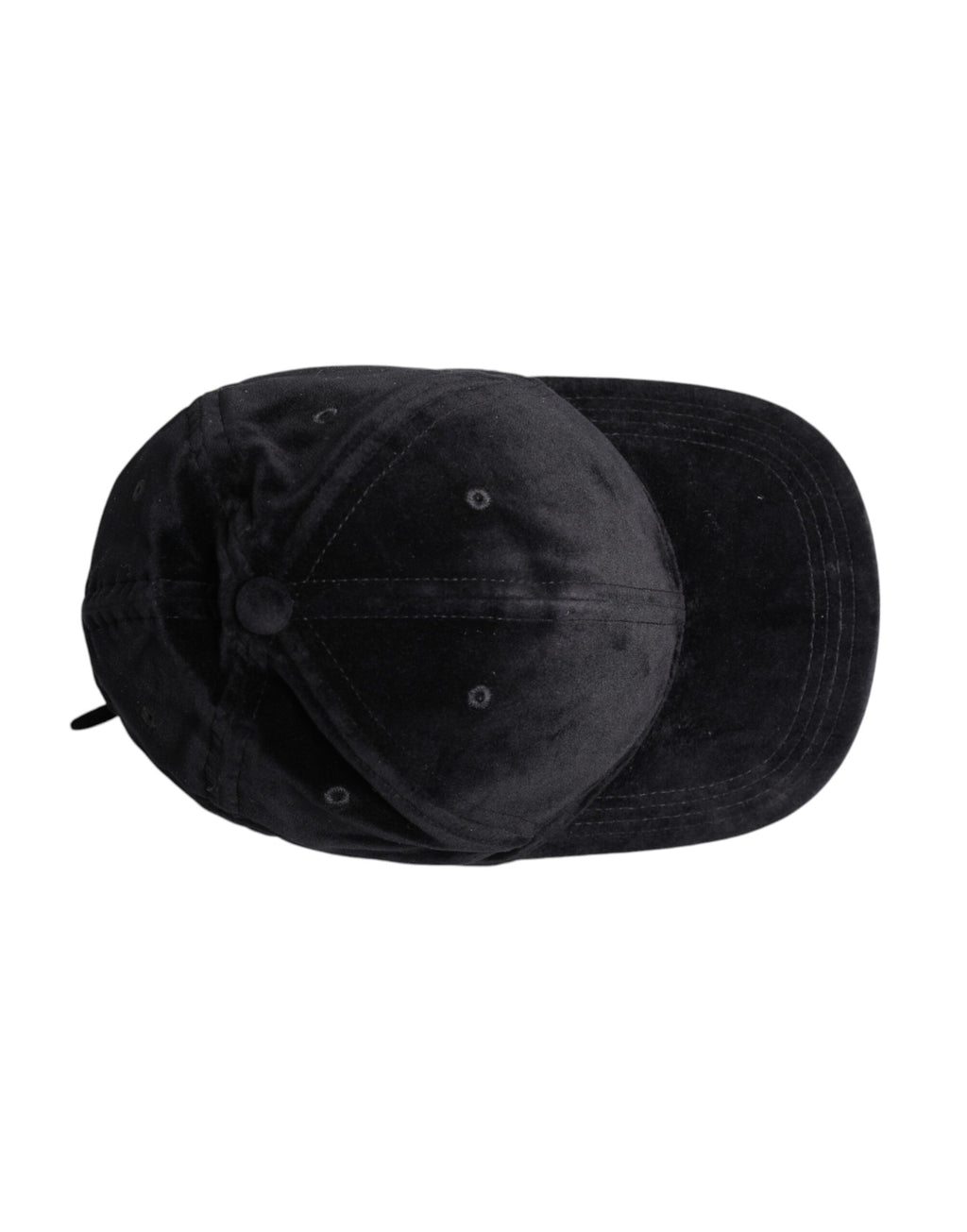 Dolce & Gabbana Black Cotton 6 Panels Baseball Cap