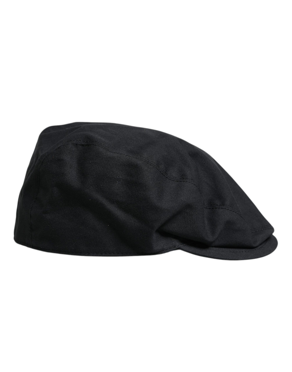 Dolce & Gabbana Black Cotton Newsboy Capello Cabbie Hat