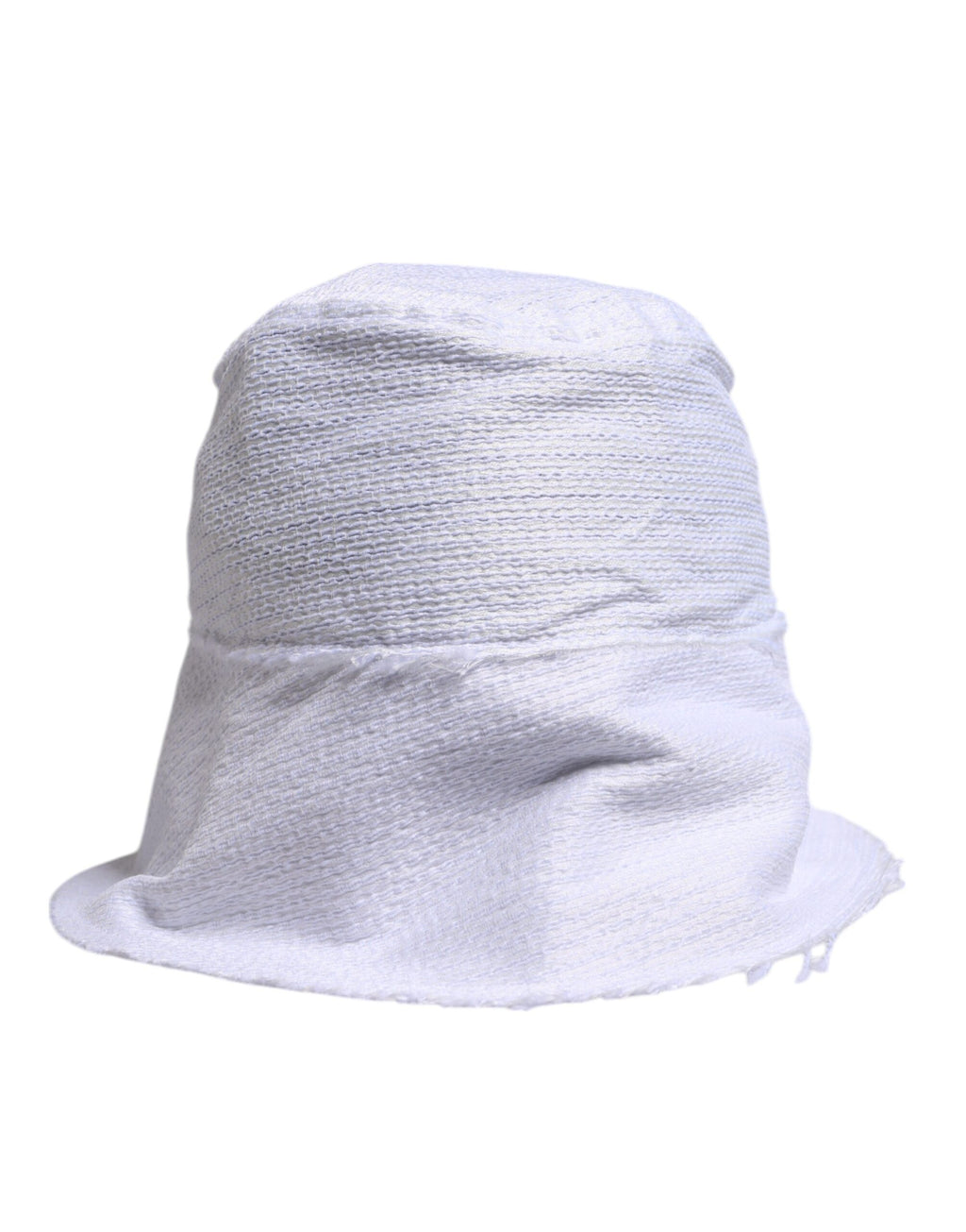 Dolce & Gabbana White Polyester Wide Brim Bucket Hat