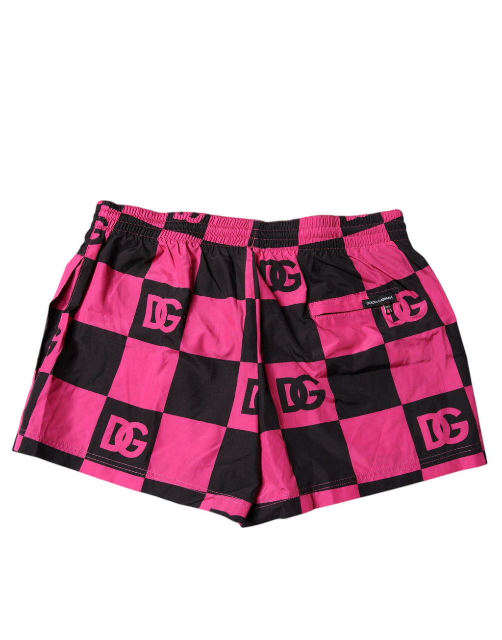 Dolce & Gabbana Black Pink Logo Beachwear Shorts 2Pc Swimwear