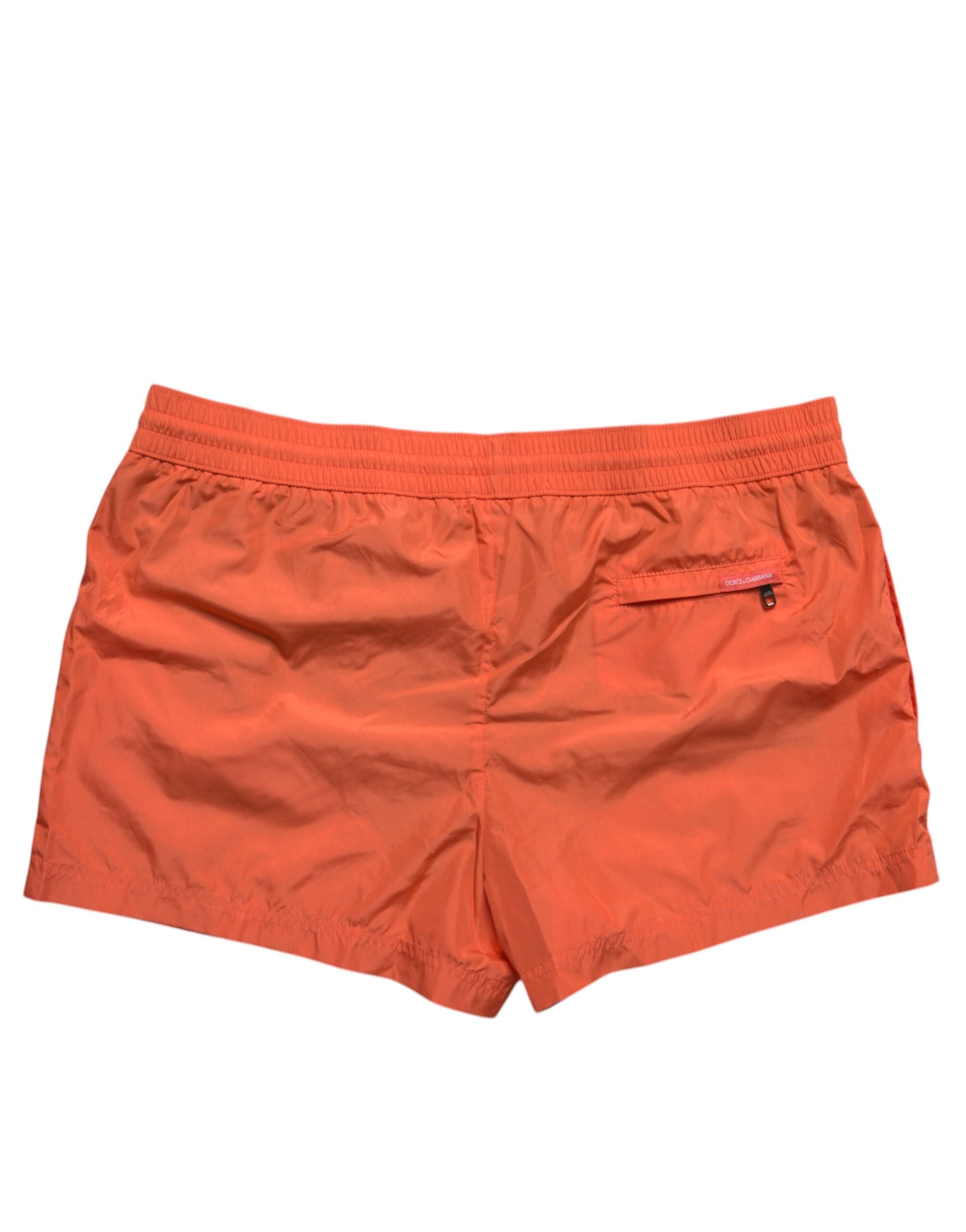 Dolce & Gabbana Orange Polyester Beachwear Shorts 2Pc Swimwear
