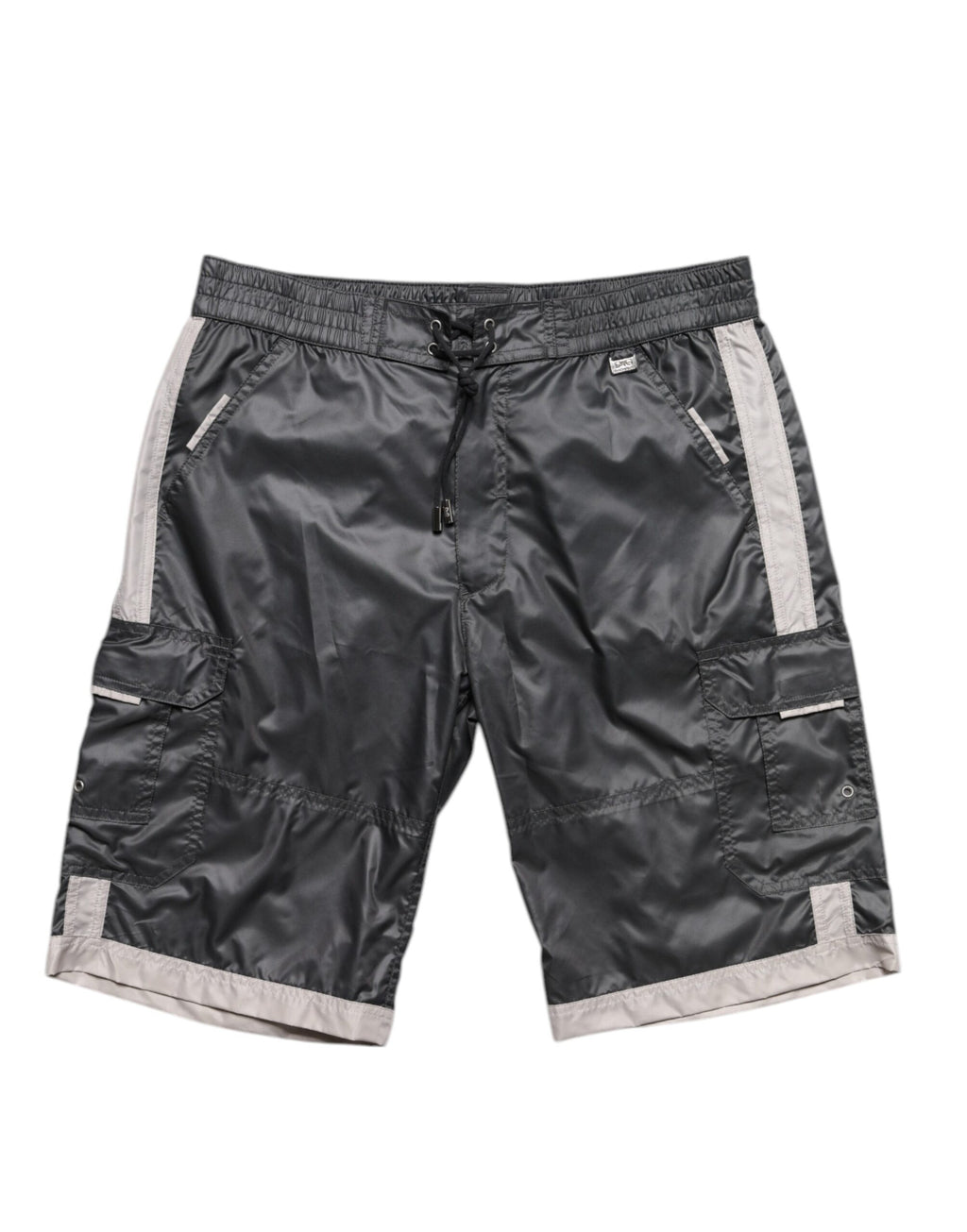 Dolce & Gabbana Gray Polyester Beachwear Swim Shorts Swimwear