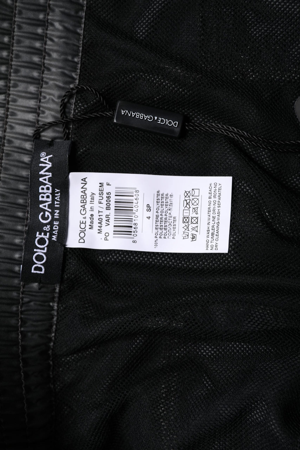 Dolce & Gabbana Gray Polyester Beachwear Swim Shorts Swimwear