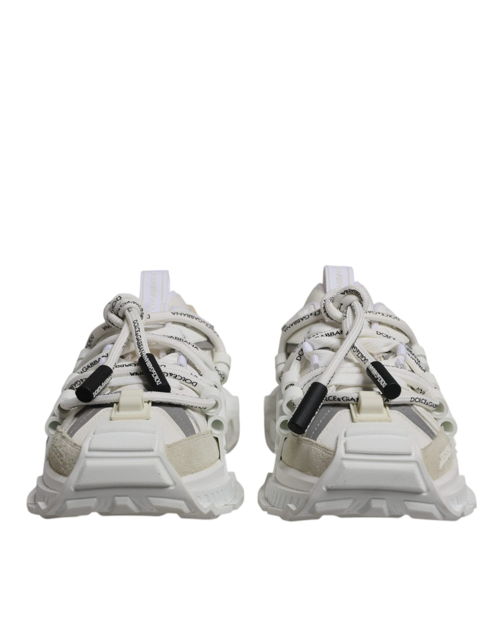 Dolce & Gabbana White Nylon Low Top Space Sneakers Shoes