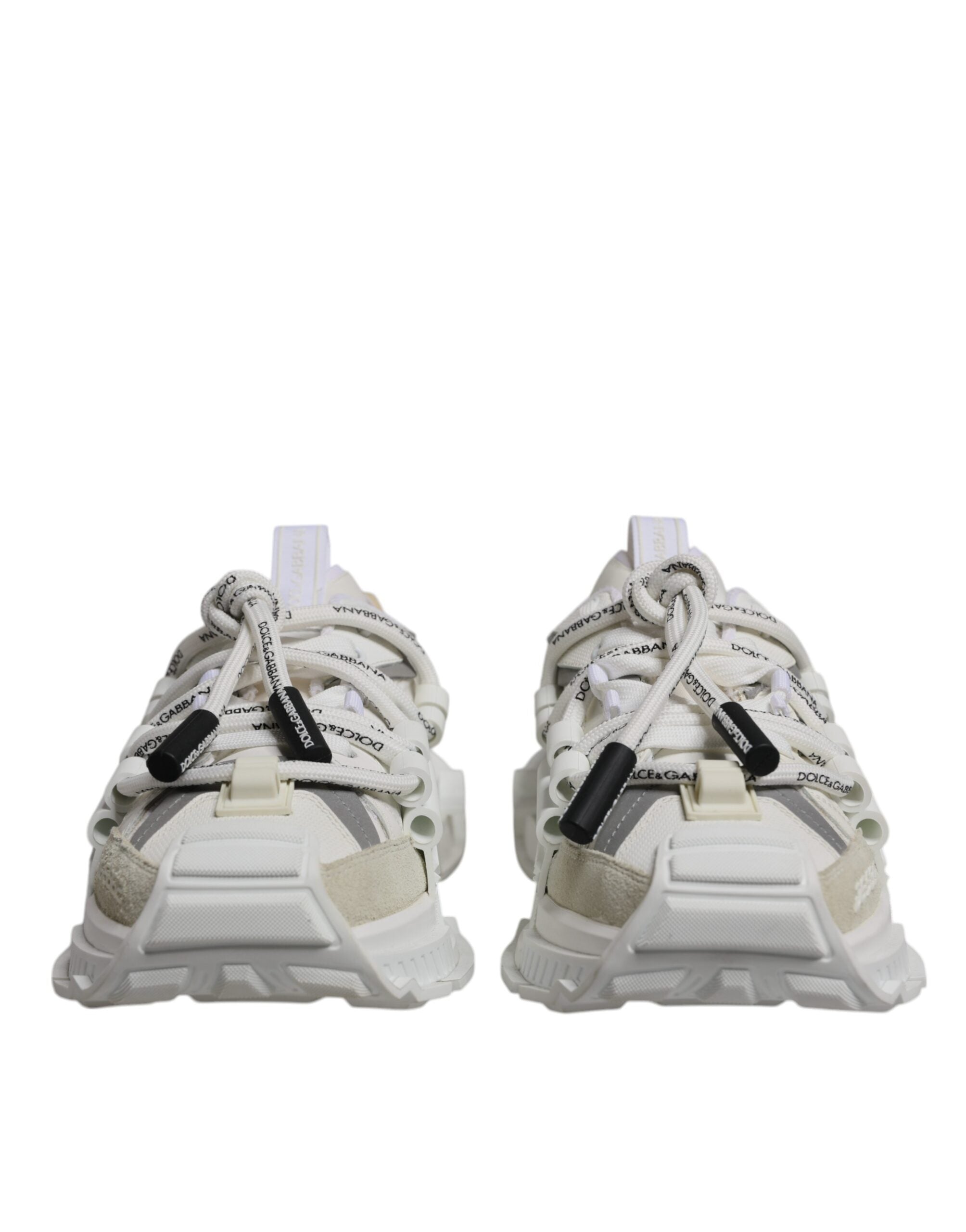 Dolce & Gabbana White Nylon Low Top Space Sneakers Shoes