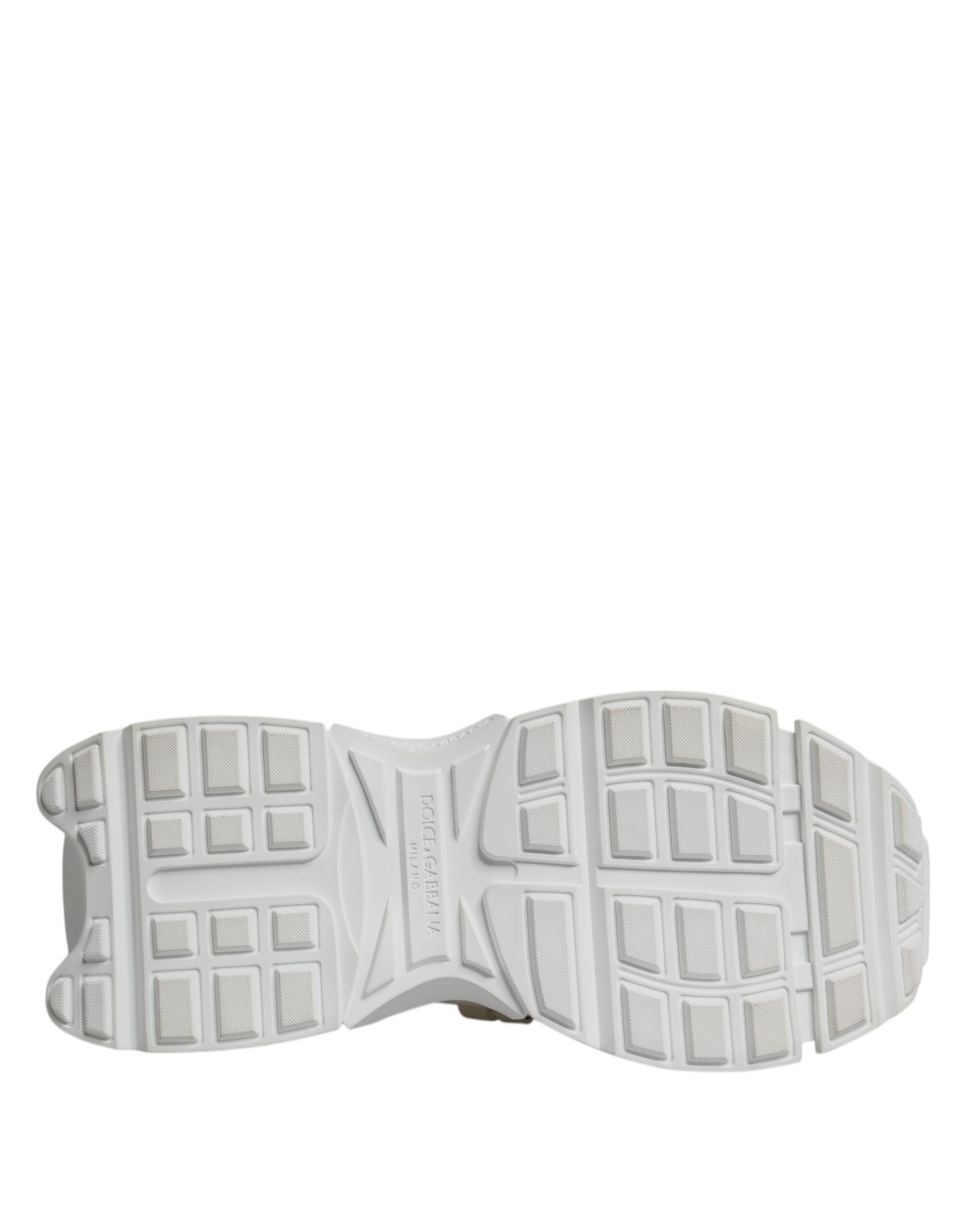 Dolce & Gabbana White Nylon Low Top Space Sneakers Shoes