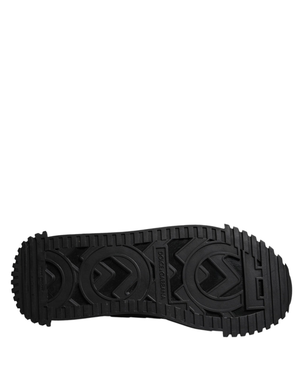 Dolce & Gabbana Black Logo Lace Up Low Top NS1 Sneakers Shoes