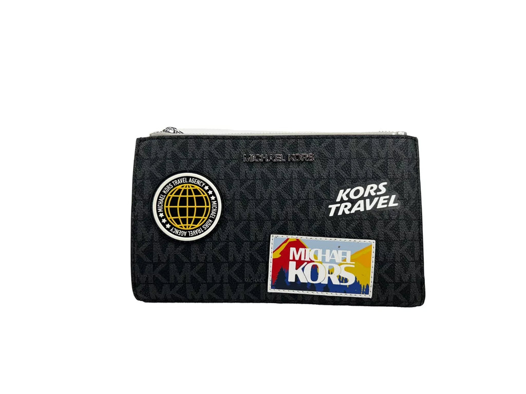 Michael Kors Jet Set Travel Double Zip Wristlet Wallet