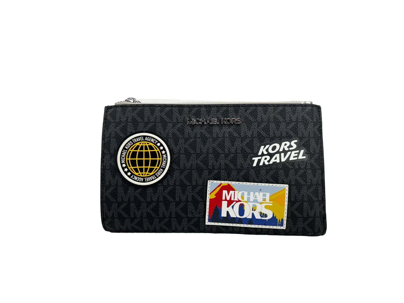 Michael Kors Jet Set Travel Double Zip Wristlet Wallet