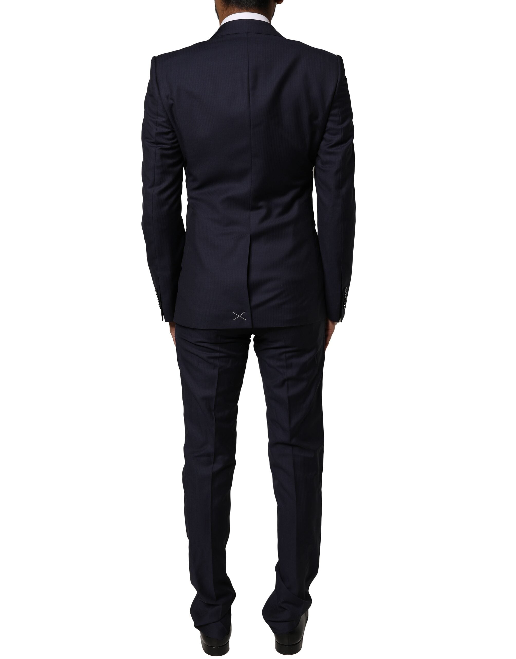 Dolce & Gabbana Blue MARTINI Wool 3 Piece Formal Men Suit