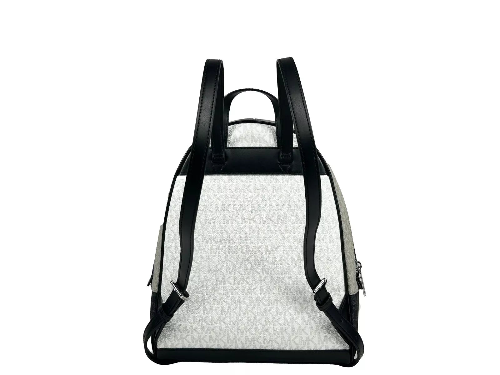 Michael Kors Rhea Medium PVC Backpack Bookbag Optic White Multi