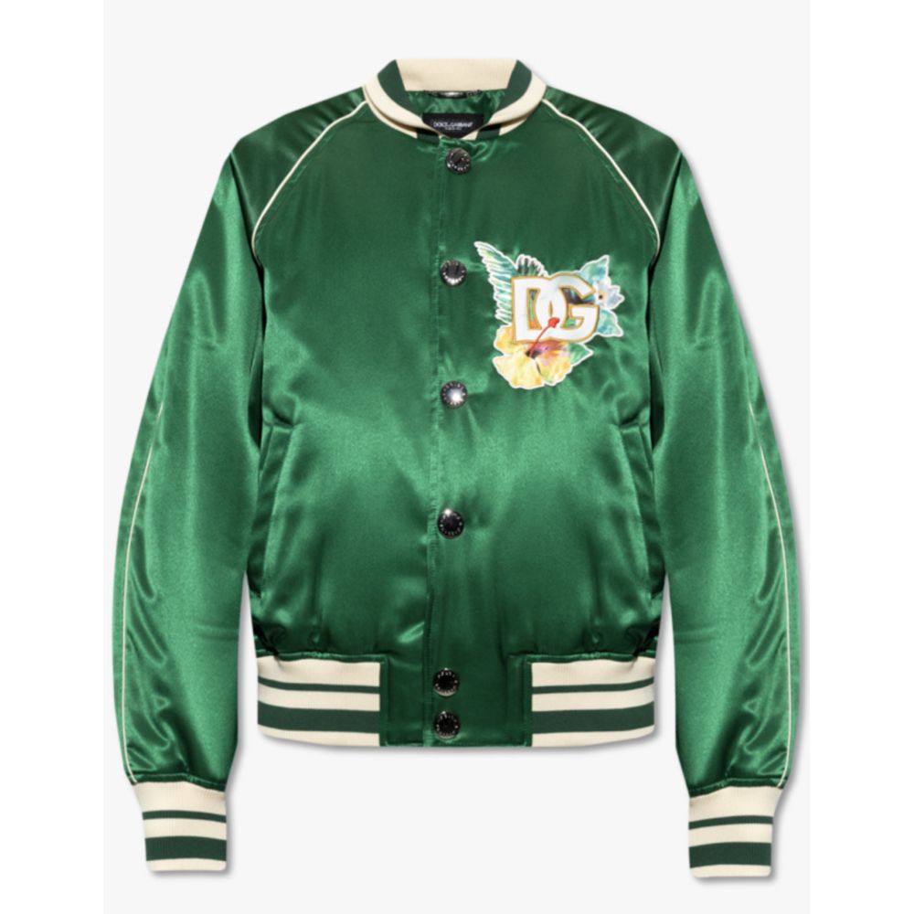 Dolce & Gabbana Green Polyester Jacket