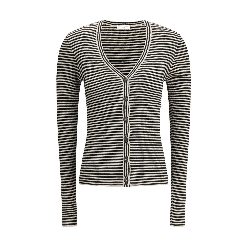 Brunello Cucinelli Striped Cardigan