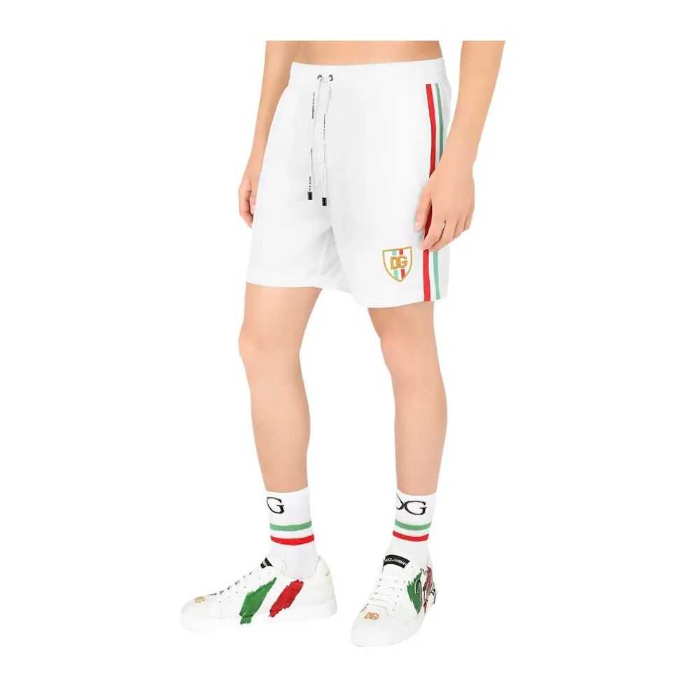 Dolce & Gabbana White Polyester Swimwear