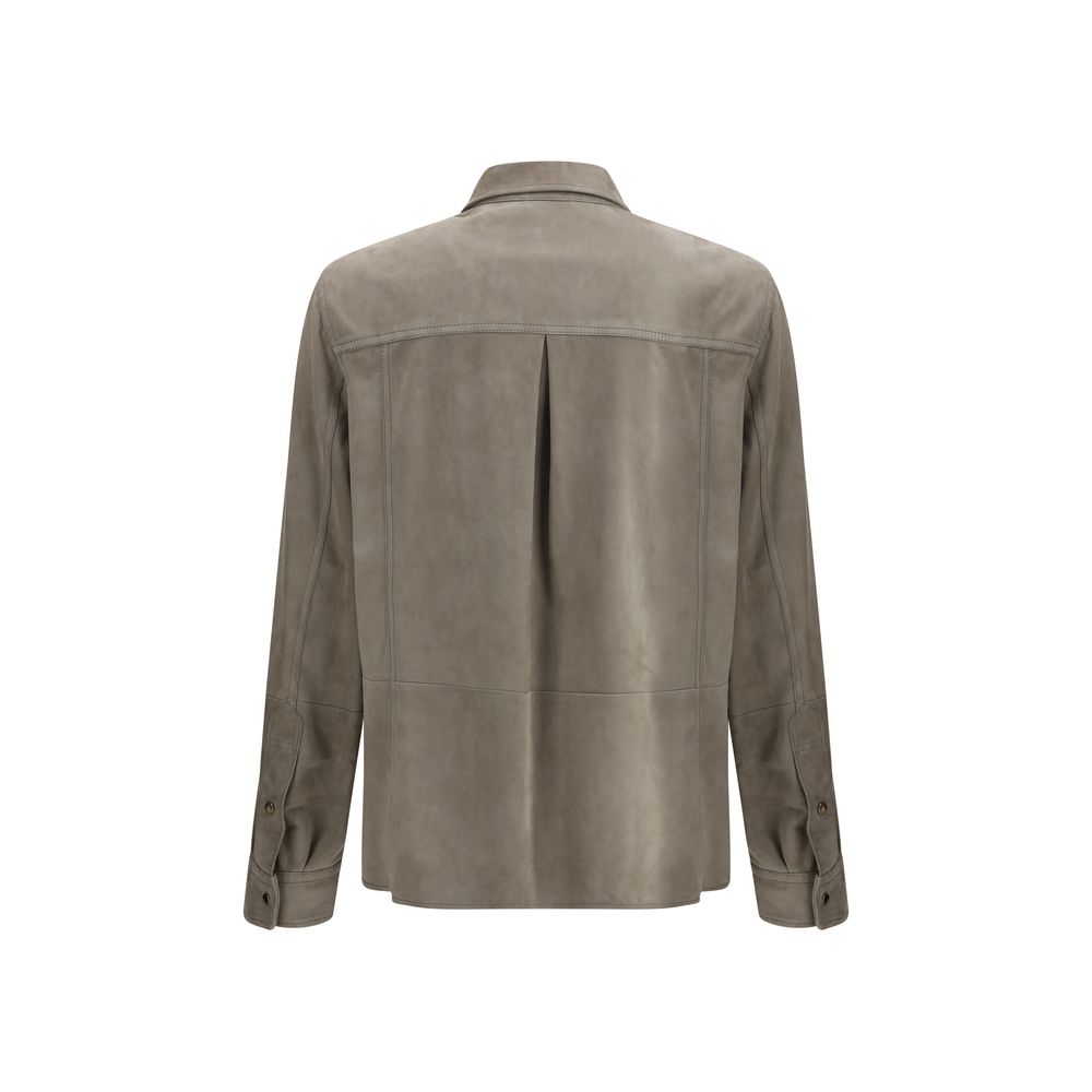 Brunello Cucinelli Suede Shirt