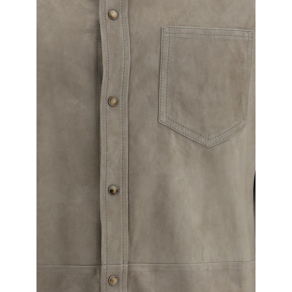 Brunello Cucinelli Suede Shirt