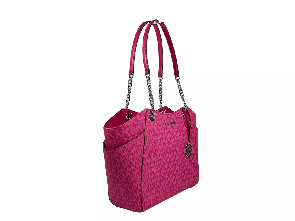 Michael Kors Jet Set Large Chain Shoulder Tote Bag Dragon Fruit