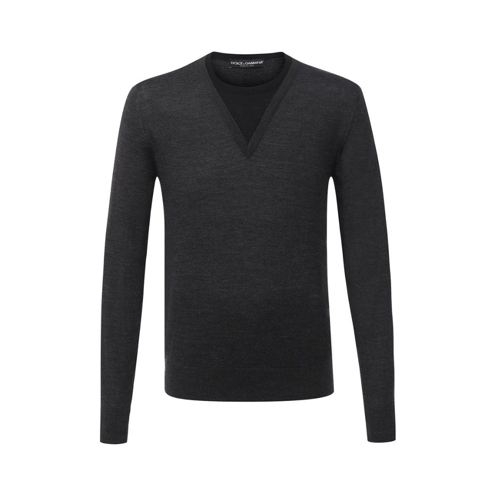 Dolce & Gabbana Gray Wool Sweater