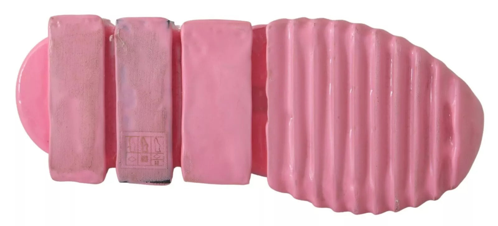 Dolce & Gabbana Pink Low Top Sorrento Sneakers Slip On Casual Shoes